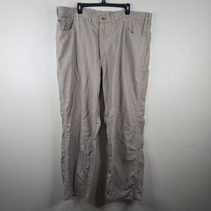 CARHARTT FR Pants Mens 44x32 Flame Resistant Canvas Original Fit Tan FRB159 GKH